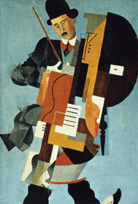 The Musician by Ivan Puni, 1921 Berlinische Galerie