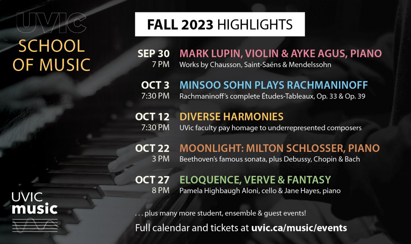 UVic Music highlights Fall 2023