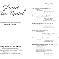 Clarinet Class Recital - Patricia Kostek