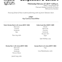 Annual Solo Bach Competition Concert Music Archive