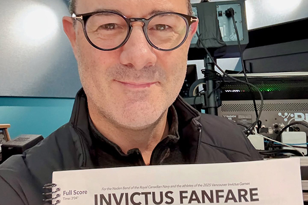 Steven Capaldo has world premiere at Invictus Games