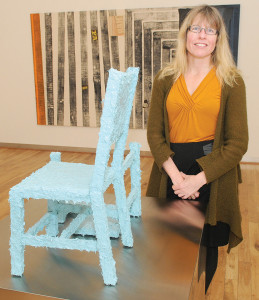 Mary Jo Hughes at the 2013 Legacy exhibit Paradox (photo: Don Denton)