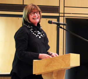 Rogers hosting the Dept of Writing's Lorna Crozier Scholarship event in November 2013