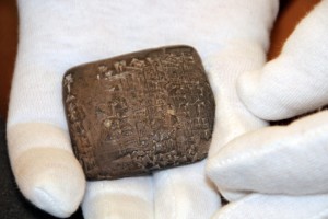 Cuneiform clay tablet from Iraq, late third millennium BCE, from the Brown Collection. 