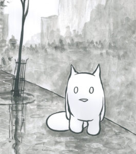 Perogy Cat, by Gareth Gaudin. Based on Spring Showers (1901) by Alfred Stieglitz. 