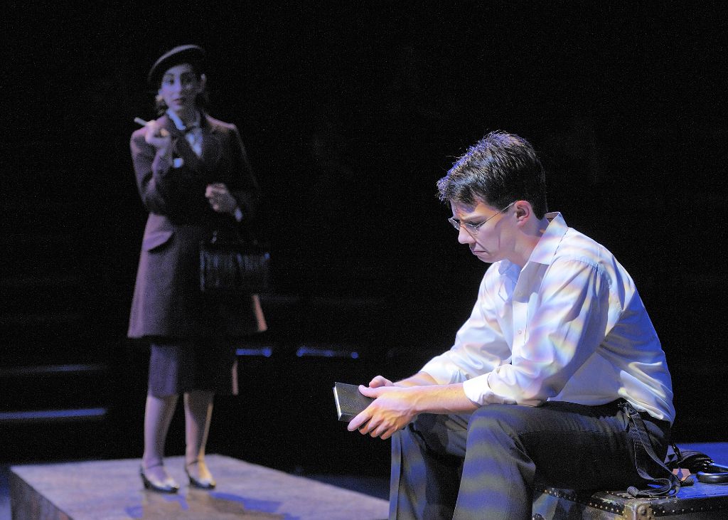 Frank Cardinal (Alex Plouffe) remembers the past when Violet (Melanie Leon) comes looking for answers about her mother. Photo Credit: David Lowes