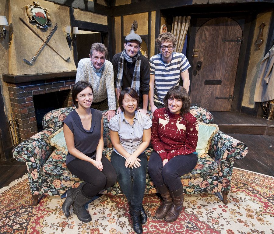 Director Bindon Kinghorn with the creative team of Rookery Nook. Photo: David Lowes.