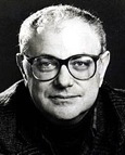 Black and White headshot of Peter Stone who conceived the play Curtains.