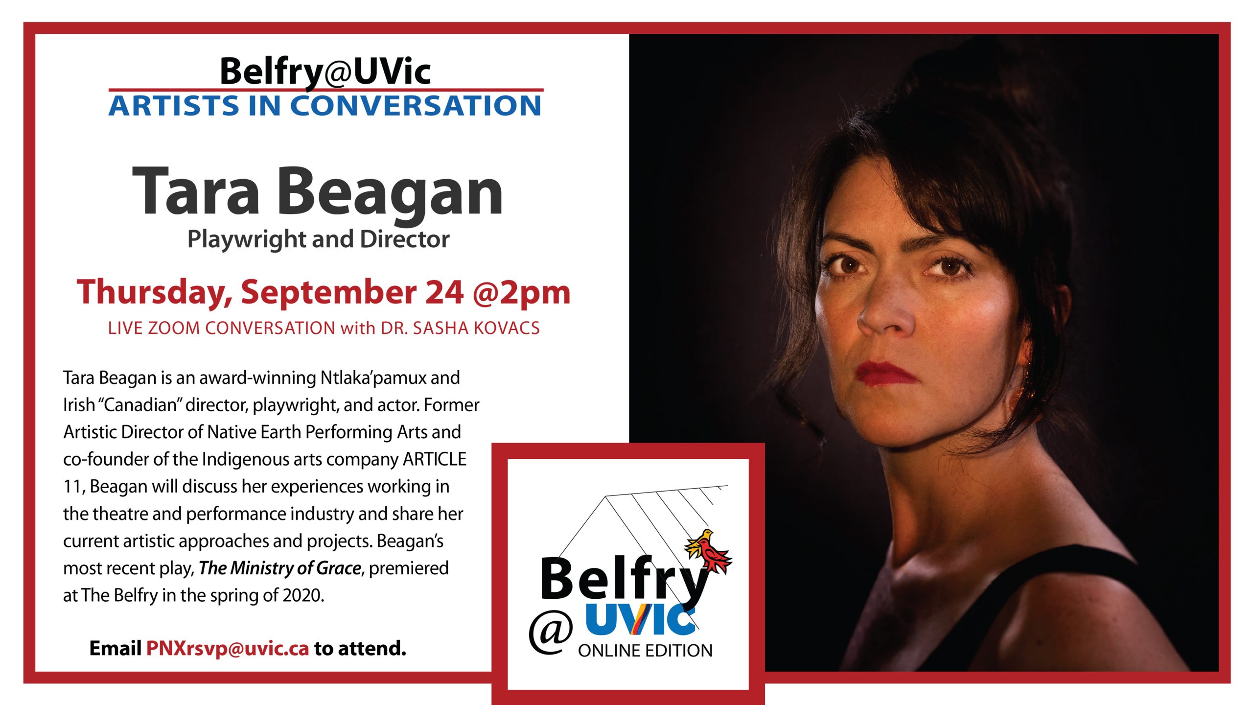 Belfry@UVic: Tara Beagan - Theatre News and events