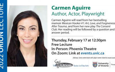 Orion Lecture Series: Carmen Aguirre